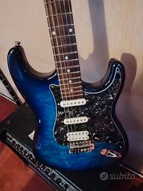 Chitarra elettrica, amplificatore, basso