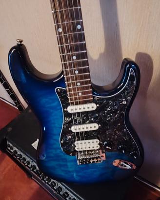 Chitarra elettrica, amplificatore, basso