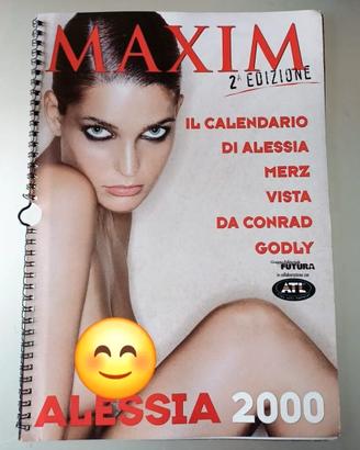 Alessia Merz Calendario Maxim 2000 vintage