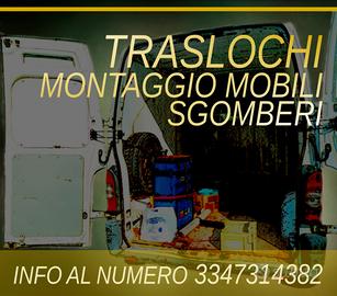 Traslochi sgomberi montaggio arredi
