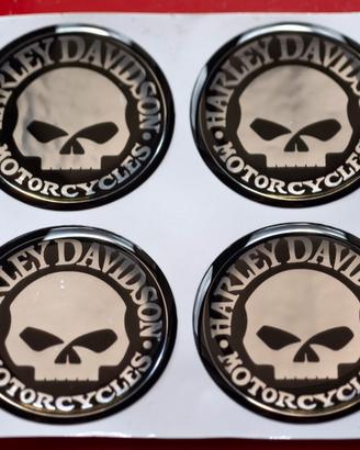 4 Adesivi Stickers Motore 3D HARLEY-DAVIDSON V-ROD