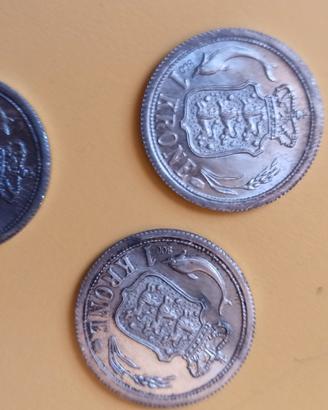 Lotto3monete 1 Krone della Danimarca, coniate so