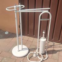 Set da bagno in metallo smaltato 