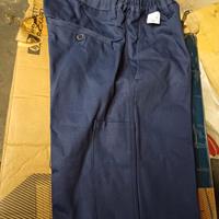 pantaloni da lavoro in puro cotone 
