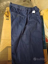pantaloni da lavoro in puro cotone 