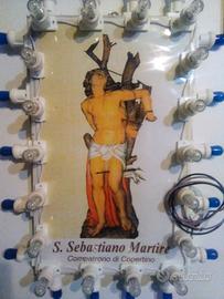🇮🇹 Luminarie vintage arte sacra (San Sebastiano)