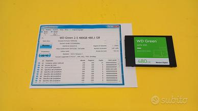 SSD 480 Gbyte WD Western Digital, interfaccia SATA