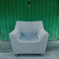 Herman Miller - poltrona lounge Swoop Club azzurra
