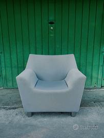 Herman Miller - poltrona lounge Swoop Club azzurra