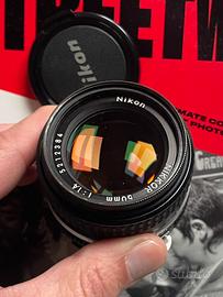 Nikon 50mm f\1.4 ais ai-s con filtro uv