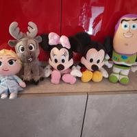 Lotto peluche disney topolino frozen toy story