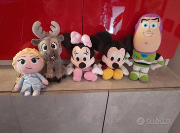Lotto peluche disney topolino frozen toy story