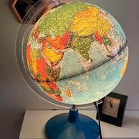 Mappamondo Vintage Luminoso - Made in Italy