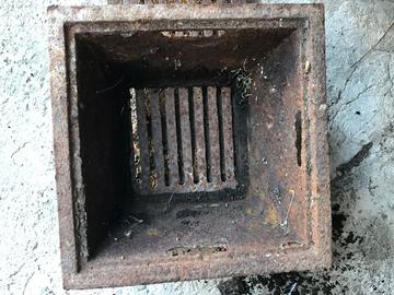 Fornacetta ghisa camino o braciere da incasso