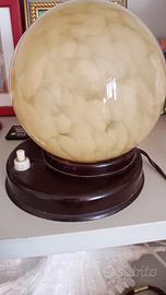 due lampade vintage tipo abat jour funzionanti 