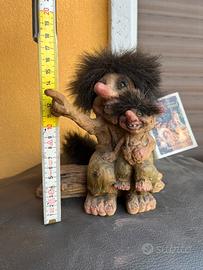 Trolls originale, papà e bimbo