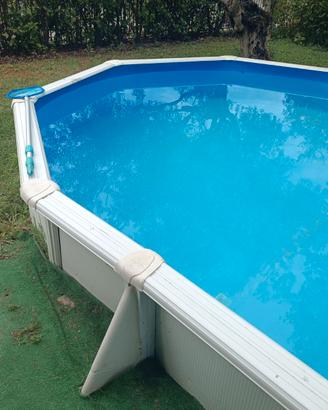 Piscina GRE ovale 610 x 375