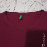 Pullover da uomo Benetton XL borgogna