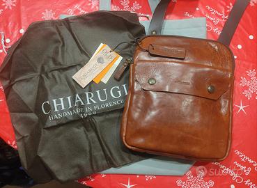 Borsello Uomo a Tracolla Marsupio in Vera pelle 