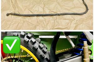 TUBO FRENO POSTERIORE IN TRECCIA KAWASAKI KX 500 D