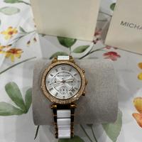 Orologio Michael Kord bianco e dorato