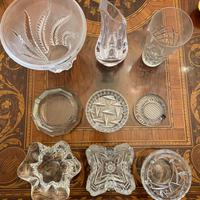 Collezione di oggetti in vetro e cristallo vintage