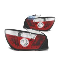 FANALI PER SEAT IBIZA 08-12 3 PORTE LED ROSSO CROM