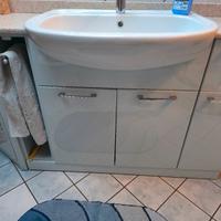mobiletto  bagno azzurro