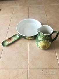 Set antico da Toilette in ceramica