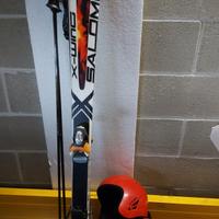 set sci, scarponi e casco 