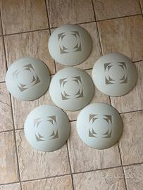 Applique rotonde in vetro