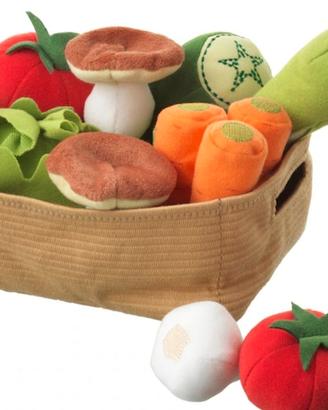 Verdure di stoffa con cestino + dolci di stoffa