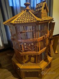 Gabbia artistica in legno