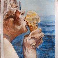 (La mia nonnina)acquerello
