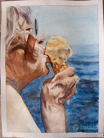 (La mia nonnina)acquerello