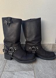 stivali biker neri
