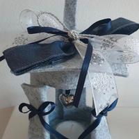 Lanterna in panno grigio