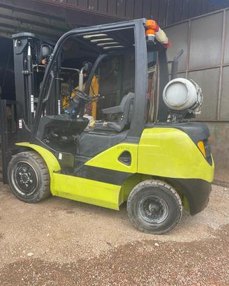 Muletto a gas benzina carrello elevatore funziona 