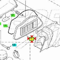 Filtro aria Yamaha Cygnus 125 5TYE44511000