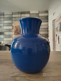 Vaso Venini soffiato blu 27cm