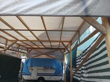 Tettoia in legno