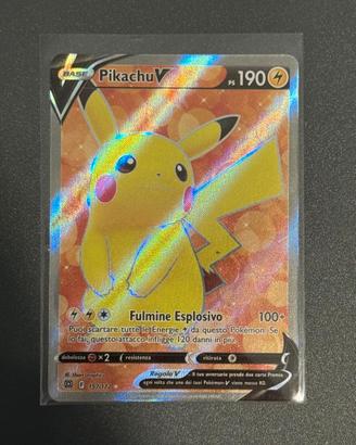 Pikachu V Full Art Astri Lucenti carta pokemon