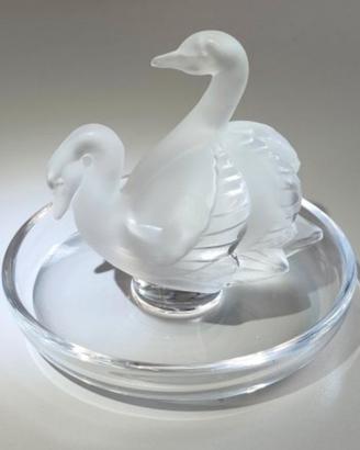LALIQUE France "Deux Cygnes" - Statuetta in Crista