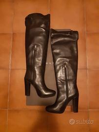 Stivali neri di pelle Albano - no. 36