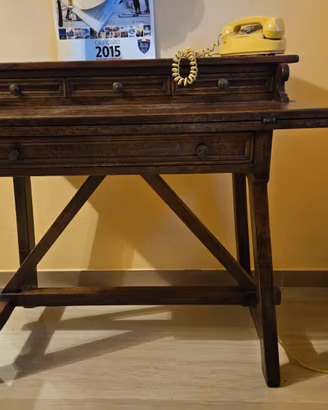SCRITTOIO IN LEGNO MASSELLO