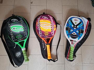 3 racchette da beach tennis