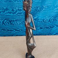 Scultura In Legno Intagliato Arte Orientale Bali 