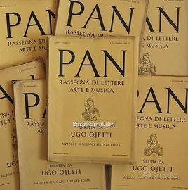 Pan Rassegna di lettere arte musica (25 numeri)