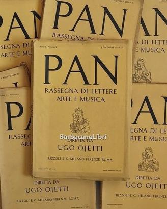 Pan Rassegna di lettere arte musica (25 numeri)