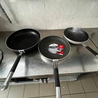 PADELLA ANTIADERENTE NUOVA SET 3 pezzi